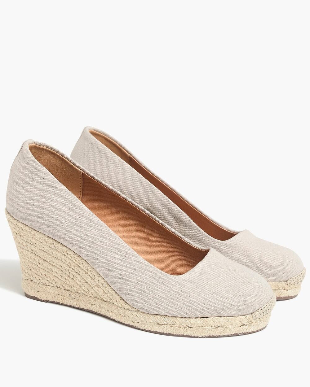 J.Crew Canvas espadrille wedges Size 8.5